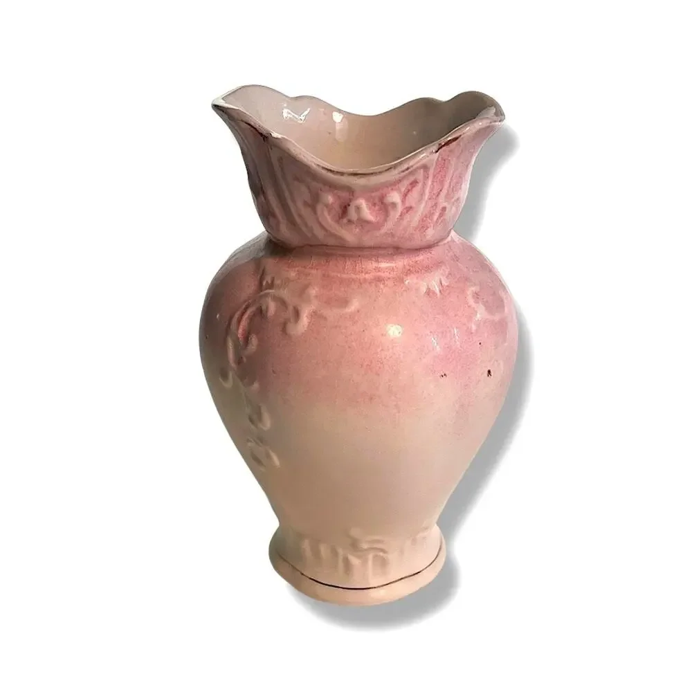 Vintage Pink and Cream Vase